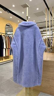 Okify MaxMara Teddy Light Purple Long Coat - 3