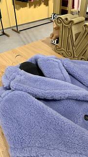 Okify MaxMara Teddy Light Purple Long Coat - 2