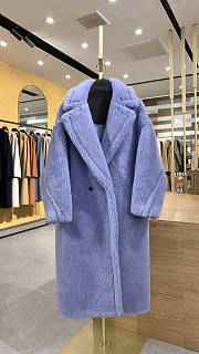Okify MaxMara Teddy Light Purple Long Coat - 1
