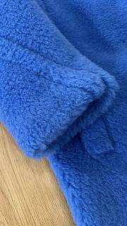 Okify MaxMara Teddy Dark Blue Long Coat - 6