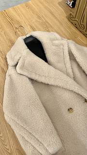 Okify MaxMara Teddy Cream Long Coat - 6