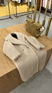 Okify MaxMara Teddy Cream Long Coat - 4