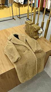Okify MaxMara Teddy Light Brown Long Coat - 5