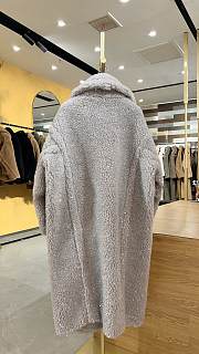 Okify MaxMara Teddy Gray Long Coat - 5