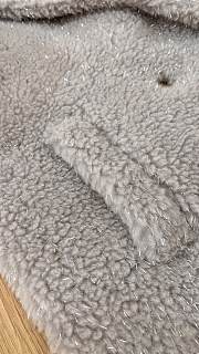 Okify MaxMara Teddy Gray Long Coat - 3