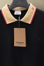 Okify Burberry Black Polo Shirt  - 5