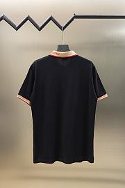 Okify Burberry Black Polo Shirt  - 4