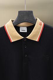 Okify Burberry Black Polo Shirt  - 2