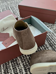 Okify Loro Piana Open Walk Brown Men Loafers  - 2