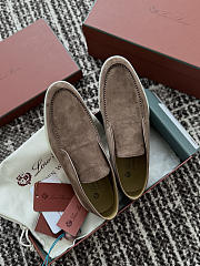 Okify Loro Piana Open Walk Brown Men Loafers  - 3