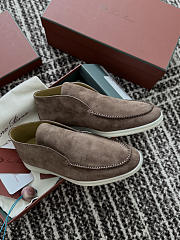 Okify Loro Piana Open Walk Brown Men Loafers  - 4