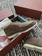 Okify Loro Piana Open Walk Brown Men Loafers  - 5