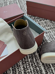 Okify Loro Piana Open Walk Gray Men Loafers  - 6