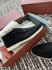 Okify Loro Piana Open Walk Black Men Loafers  - 2