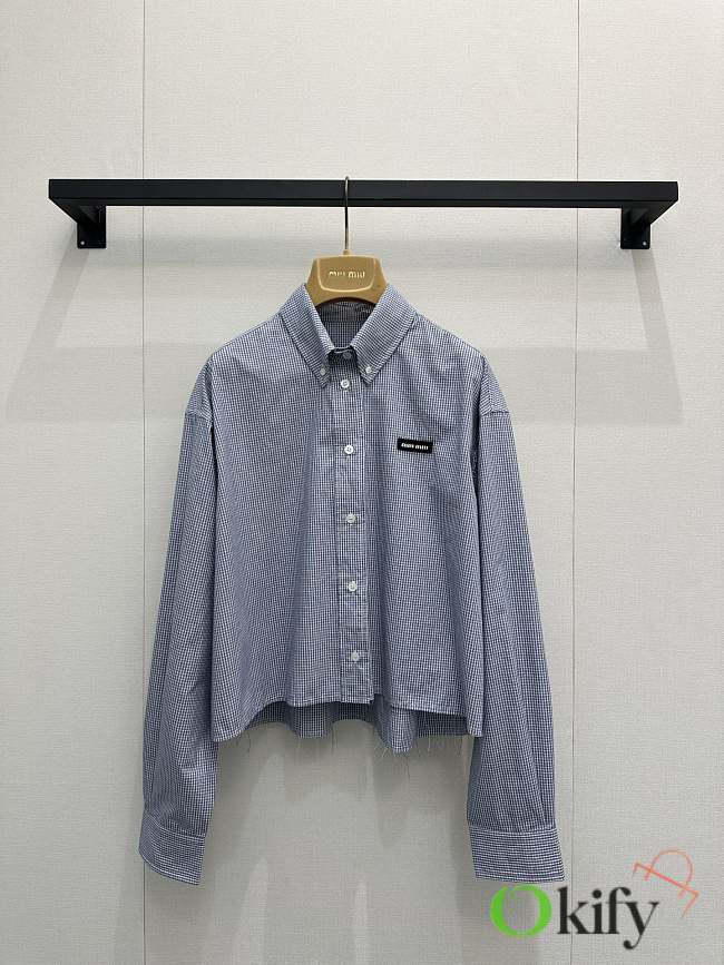 Okify MiuMiu Blue Short Shirt  - 1