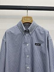 Okify MiuMiu Blue Short Shirt  - 5