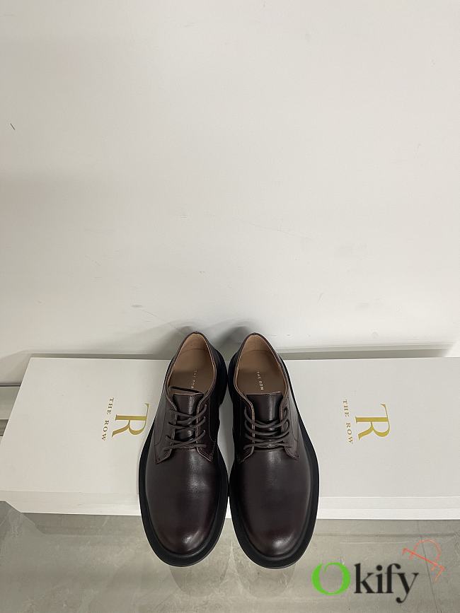 Okify The Row Dark Brown Retro Loafers - 1