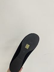 Okify The Row Black Knitted Wool Slip-on Loafers - 2