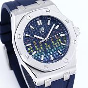 Okify Audemars Piguet Royal Oak Blue Watch 26588 - 3