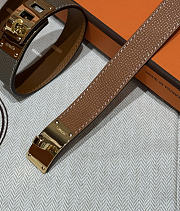 Okify Hermes Collier de Chien Barenia Brown Bracelet  - 4