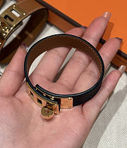 Okify Hermes Collier de Chien Barenia Black Bracelet  - 6