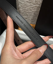 Okify YSL Chocolate Brown Suede Belt With Gold Hardware 2cm - 6