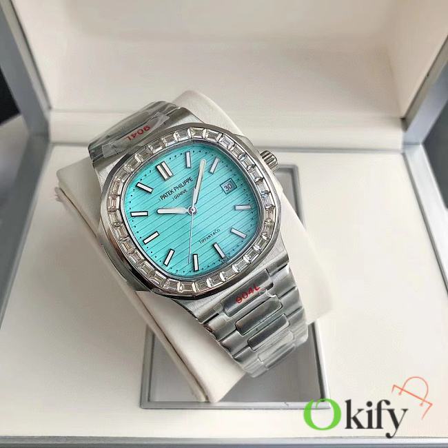Okify Tiffany x Patek Philippe Nautilus Blue Watch - 1