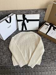 Okify Celine White Sweater With Red Logo  - 5