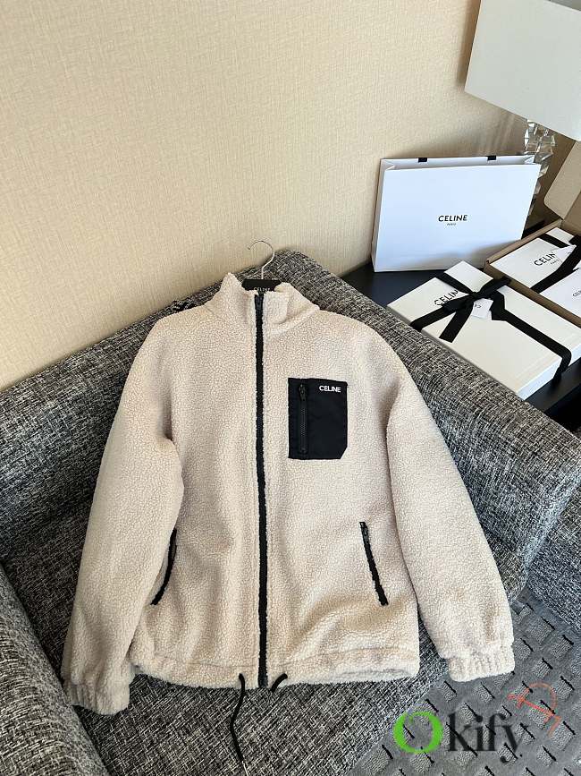Okify Celine Cream Wool Jacket  - 1