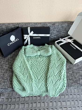 Okify CC Green Mint Sweater With Bow 
