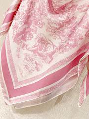 Okify Dior Pink Silk Cover-Up Top - 2