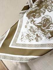 Okify Dior Brown Silk Cover-Up Top - 2