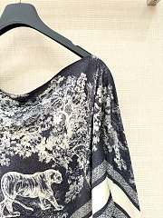 Okify Dior Black Silk Cover-Up Top - 6