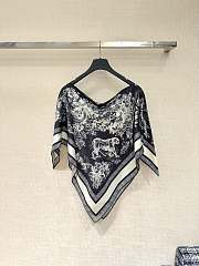 Okify Dior Black Silk Cover-Up Top - 4