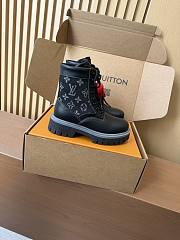 Okify Louis Vuitton Black Ankle Boots With Heart Charm 1 - 2