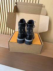 Okify Louis Vuitton Black Ankle Boots With Heart Charm 2 - 5