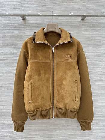 Okify MiuMiu Brown Suede Jacket