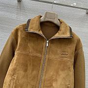 Okify MiuMiu Brown Suede Jacket - 4
