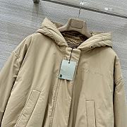 Okify Canada Goose Beige Reversible Teddy Bear Plush Hooded Jacket - 4