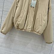 Okify Canada Goose Beige Reversible Teddy Bear Plush Hooded Jacket - 6