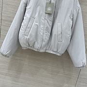 Okify Canada Goose Gray Reversible Teddy Bear Plush Hooded Jacket - 3