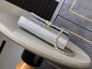 Okify CC 25s Kelly Bag In Silver With Cross Handle 18x10x4.5cm - 3