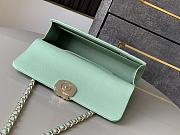 Okify CC 25s Kelly Bag In Green Mint Caviar With Cross Handle 18x10x4.5cm - 3