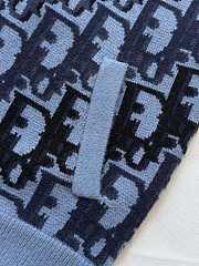 Okify Dior Blue Oblique Zip Up Cardigan  - 3