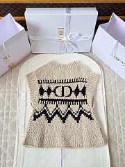 Okify Dior Knitted Sleeveless Tank Top Sweater - 4