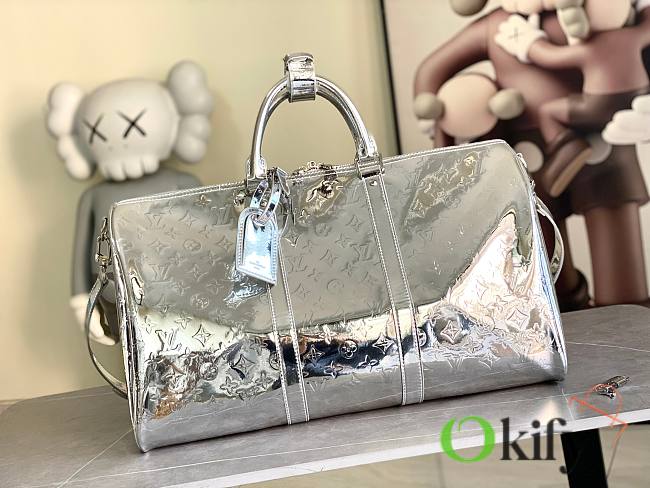 Okify Louis Vuitton Keepall 50 Bag In Silver M26766 50x29x23cm  - 1