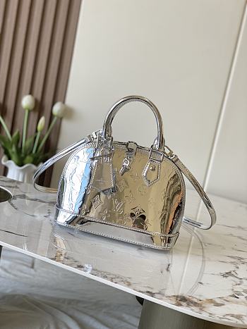 Okify Louis Vuitton Alma BB Bag In Silver M26335 17.5x11.5x23.5cm
