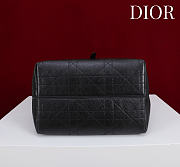 Okify Dior Toujours Vertical Medium Tote Bag In Black Calfskin With Fur 23x25x11cm - 5