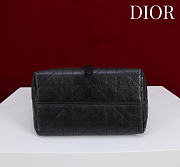 Okify Dior Toujours Vertical Small Tote Bag In Black Calfskin With Fur 18.5x18.5x12cm - 6