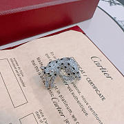Okify Cartier V Silver Leopard Ring  - 6